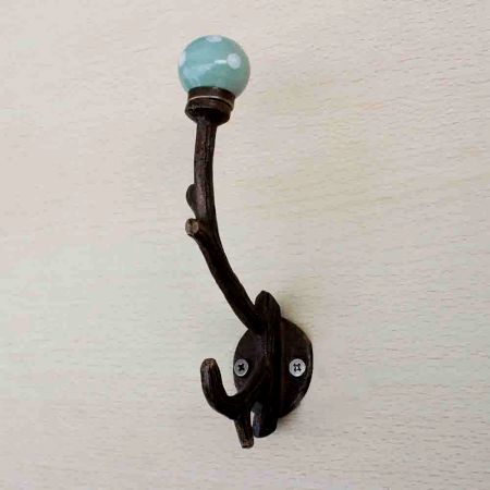 Sage Green Dot Tree Hooks-EHG-24